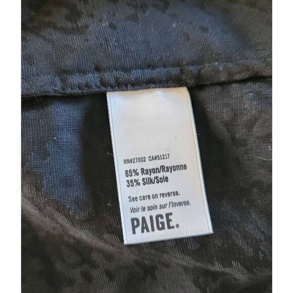 Paige Linara Burnout Velvet Top Size XS NWT - Picture 7 of 7